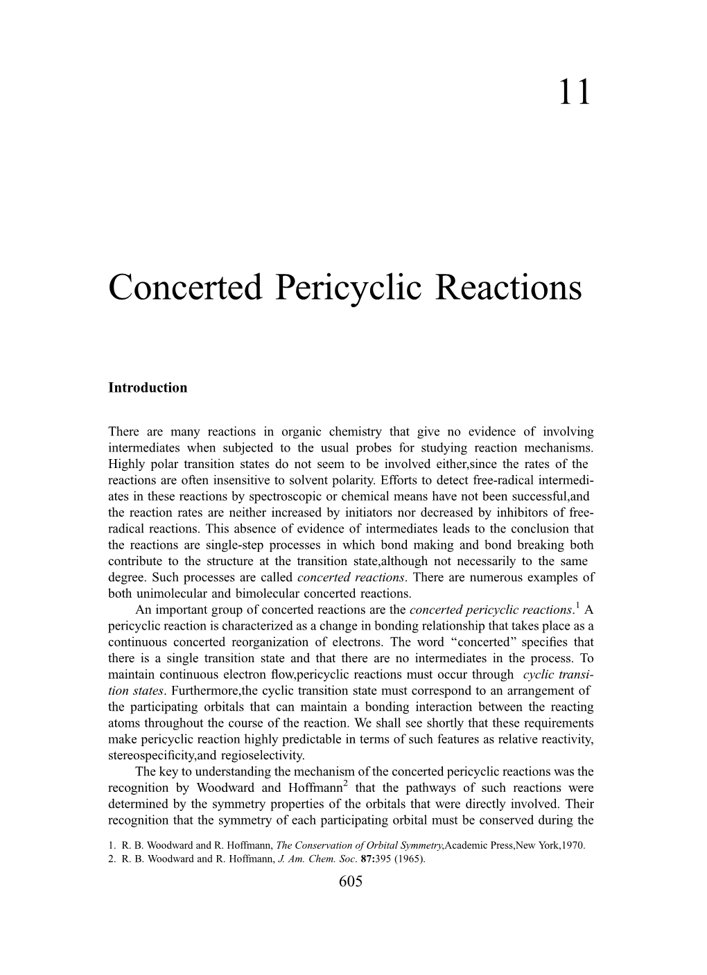 11 Concerted Pericyclic Reactions