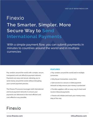 Finexio FX-International Payment Brochure