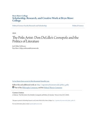 The Polis Artist: Don Delillo's Cosmopolis and the Politics of Literature