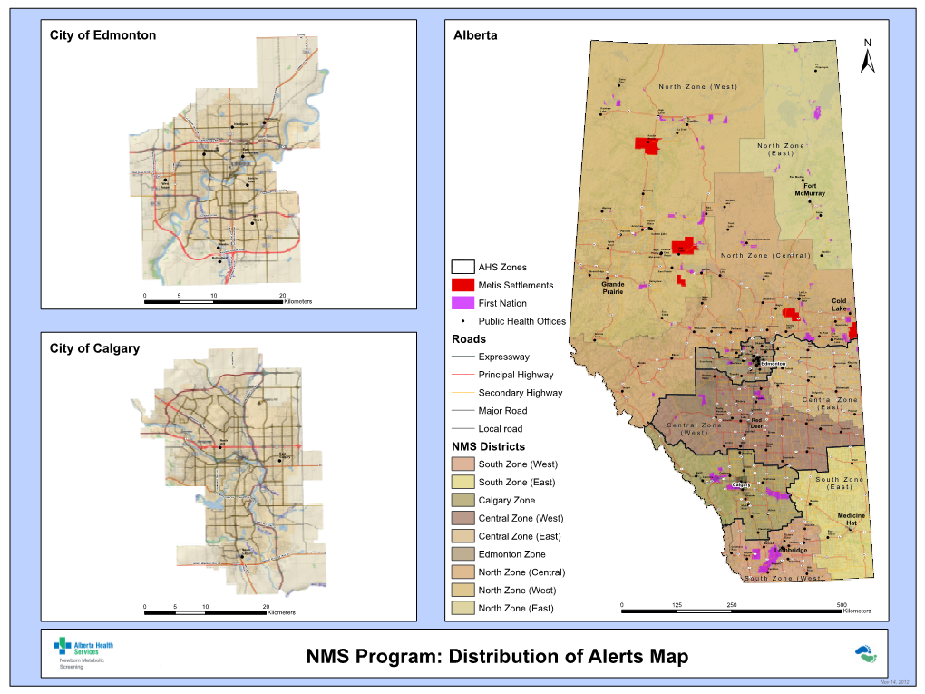 NMS Program: Distribution of Alerts Map