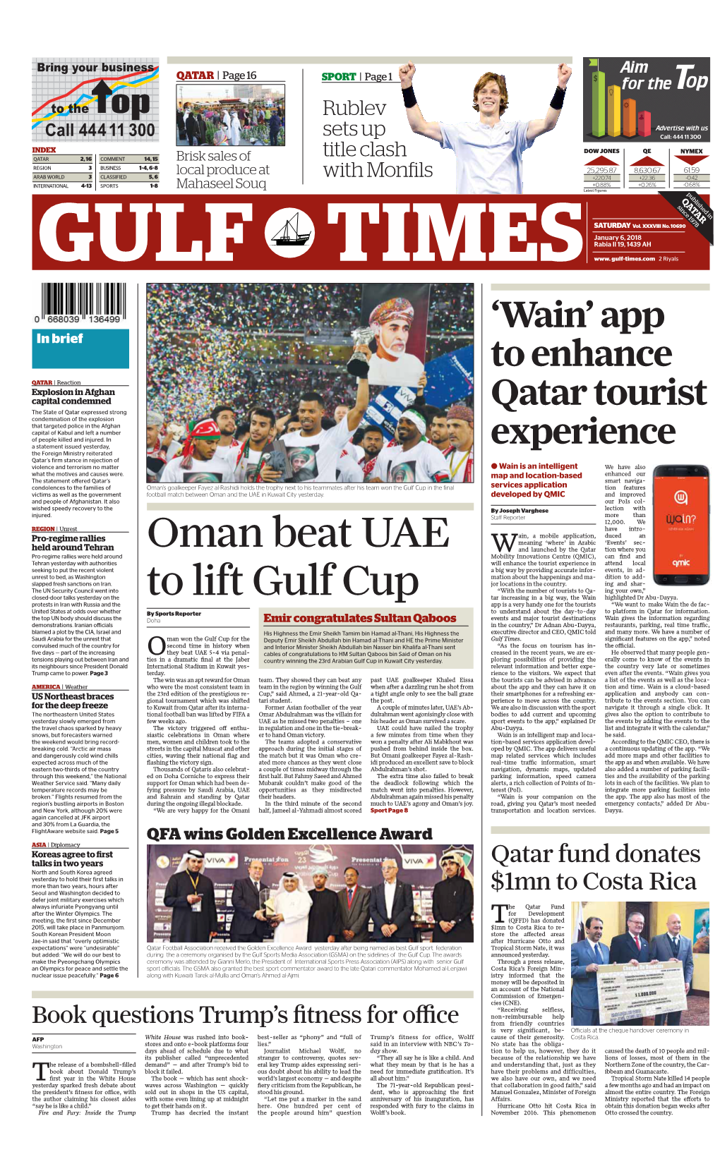Oman Beat UAE to Lift Gulf