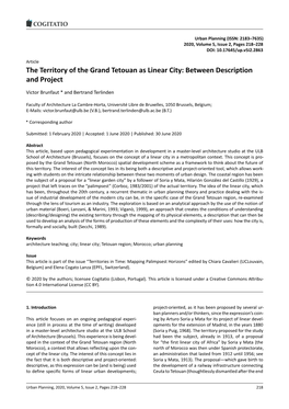 The Territory of the Grand Tetouan As Linear City: Between Description and Project