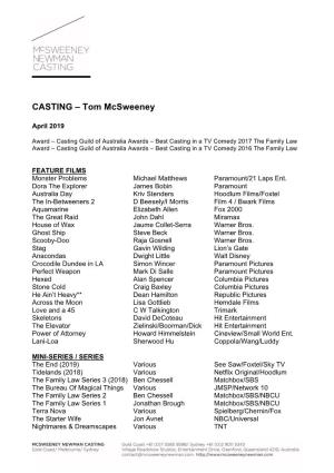 MNC Resume Tom Mcsweeney Jan2019