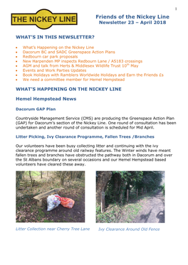 Friends of the Nickey Line Newsletter October 2006