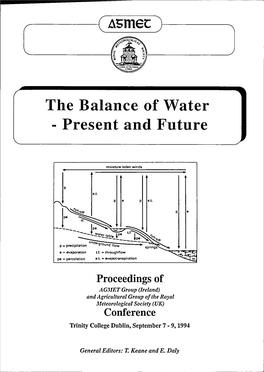 The Balance of Water -Present and Future