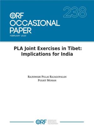 PLA Joint Exercises in Tibet: Implications for India