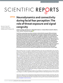Neurodynamics and Connectivity During Facial Fear Perception