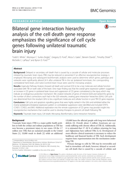 Bilateral Gene Interaction Hierarchy Analysis of the Cell Death Gene
