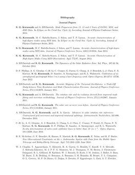 Bibliography Journal Papers S. G. Korzennik and A. Eff-Darwich