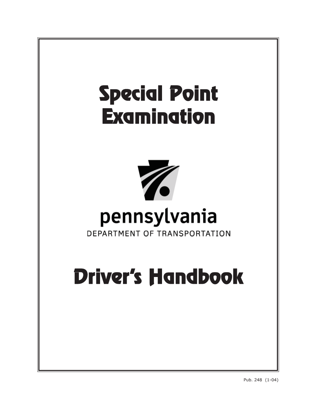 Special Point Examination Driver's Handbook