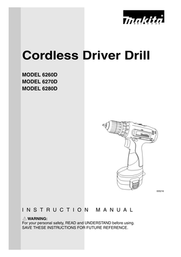 Cordless Driver Drill