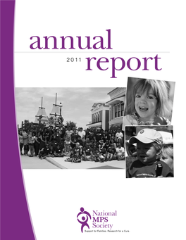 National MPS Society 2011 Annual Report