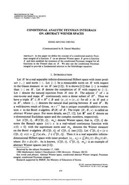 Conditional Analytic Feynman Integrals on Abstract Wiener Spaces 481