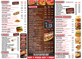 STUFFED CRUST All Our Burgers Are Served KEBABS MAKE IT MED LRG BURGERS with Chips, Salad & Sauce