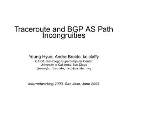 Traceroute and BGP AS Path Incongruities