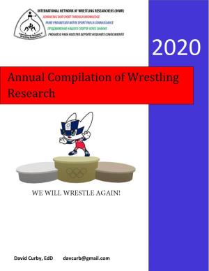 Annual Compilation of Wrestling Research