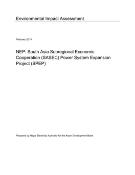 SASEC) Power System Expansion Project (SPEP