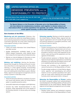 Genocide Prevention Responsibility to Protect