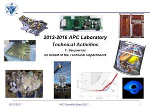 APC Scientific Board 2017 Tech