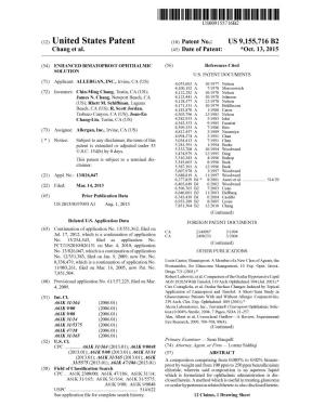 (12) United States Patent (10) Patent No.: US 9,155.716 B2 Chang Et Al