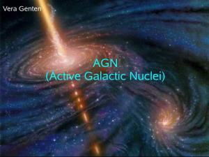 AGN (Active Galactic Nuclei) Topics 1)General Properties 2)Model 3)Different AGN-Types I
