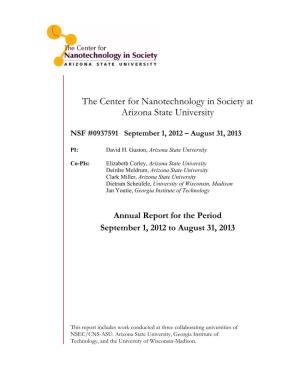 The Center for Nanotechnology in Society at Arizona State University