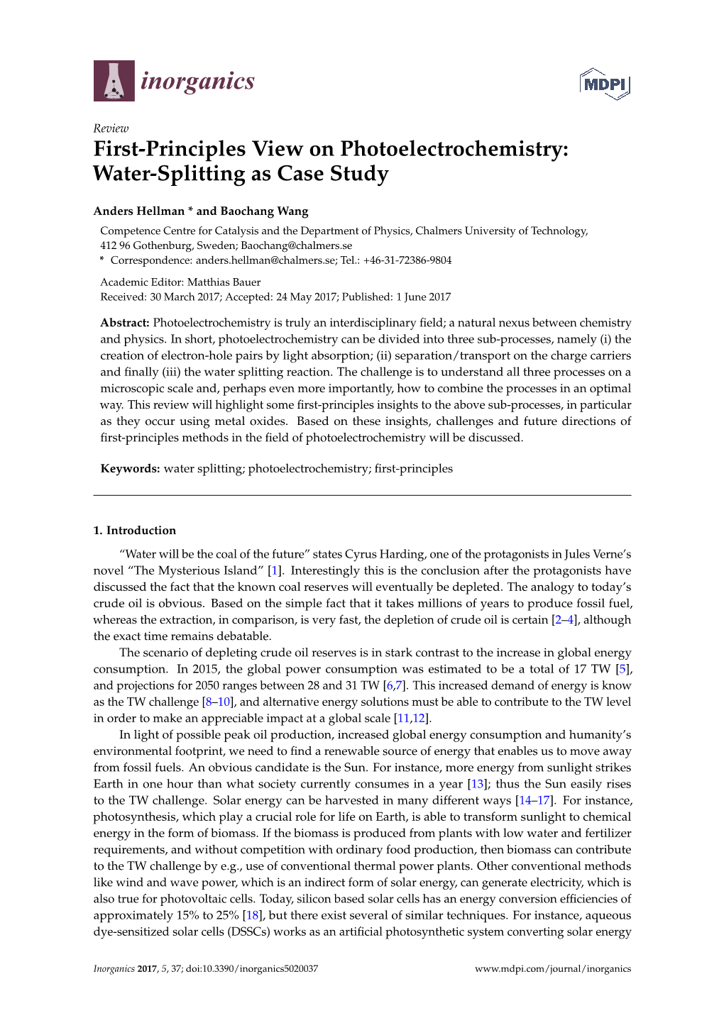 Water-Splitting As Case Study