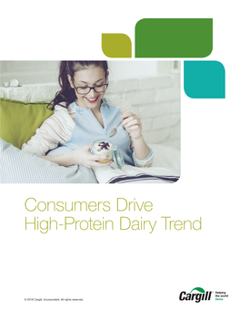Consumers Drive High-Protein Dairy Trend