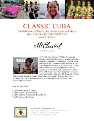 Discover CUBA with All Classical FM__MASTER