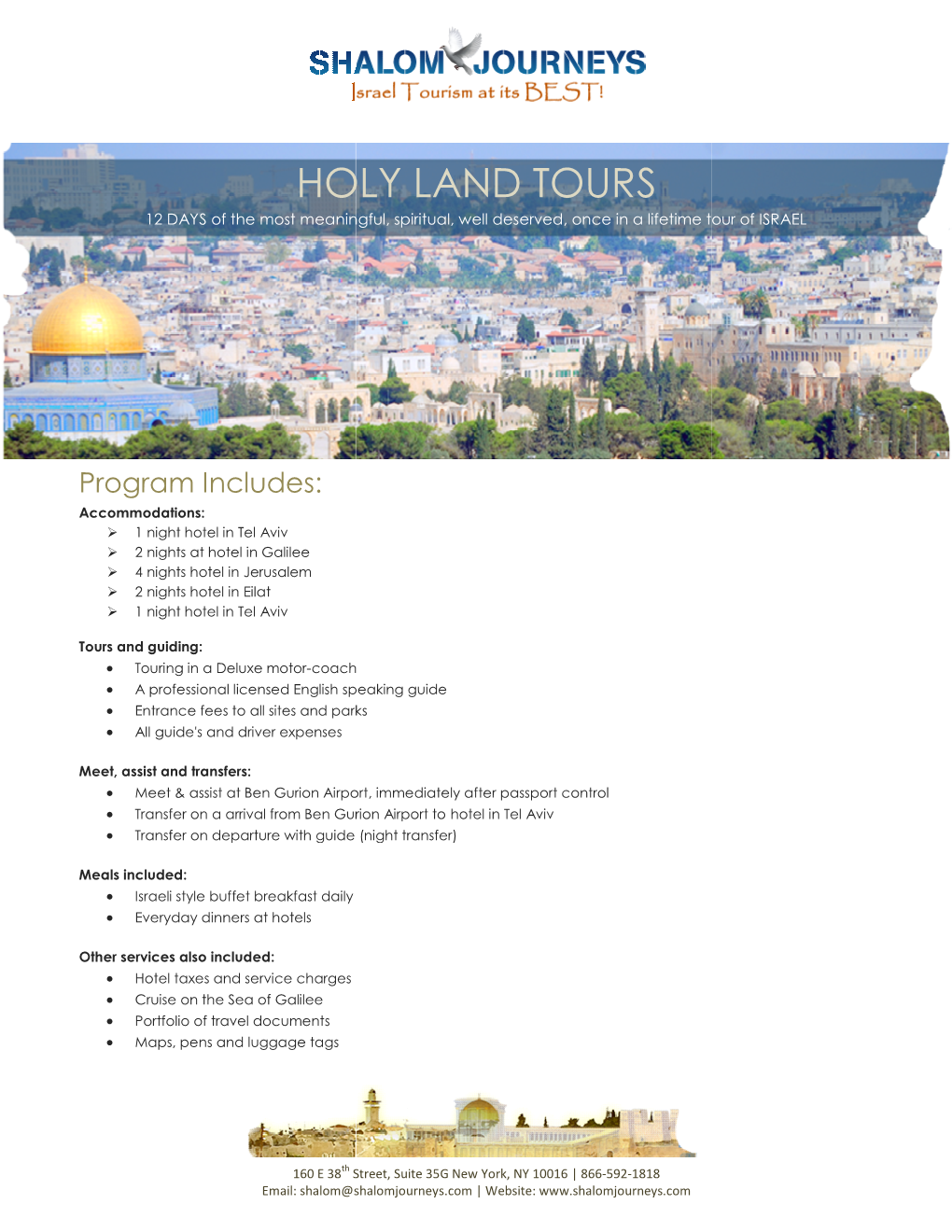 Holy Land to Holy Land Tours