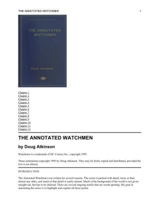 The Annotated Watchmen 1