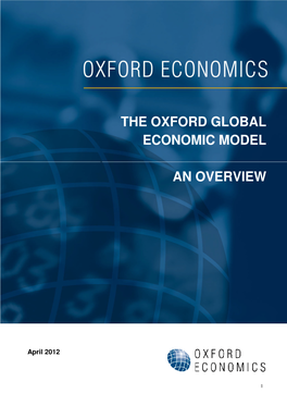 The Oxford Global Economic Model an Overview