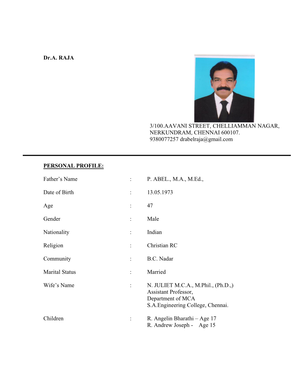 Dr.A.RAJA PROFILE NEW 2020.Pdf