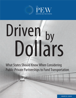 What States Should Know When Considering Public-Private Partnerships to Fund Transportation