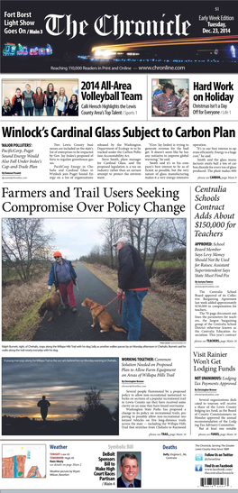 Winlock's Cardinal Glass Subject to Carbon Plan