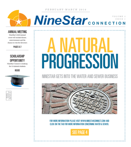 Ninestar Gets Into the Water and Sewer Business See Page 4