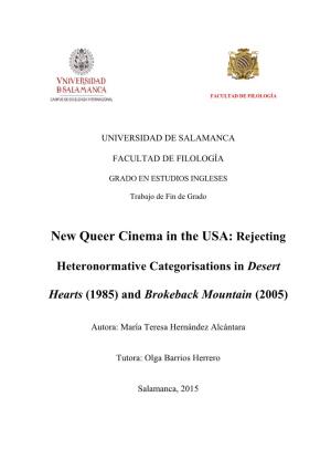 New Queer Cinema in the USA: Rejecting
