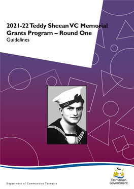 2021-22 Teddy Sheean VC Memorial Grants Program – Round One Guidelines
