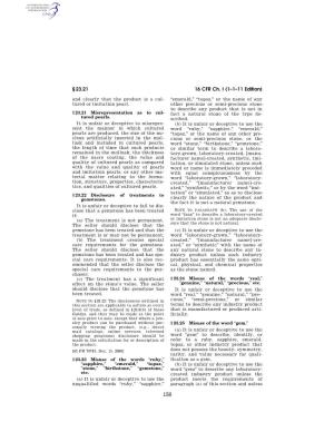 16 CFR Ch. I (1–1–11 Edition) § 23.21