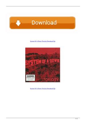 System of a Down Toxicity Download Zip