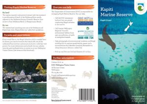 Kapiti Marine Reserve Brochure