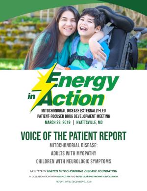 Voice of the Patient Report 2019
