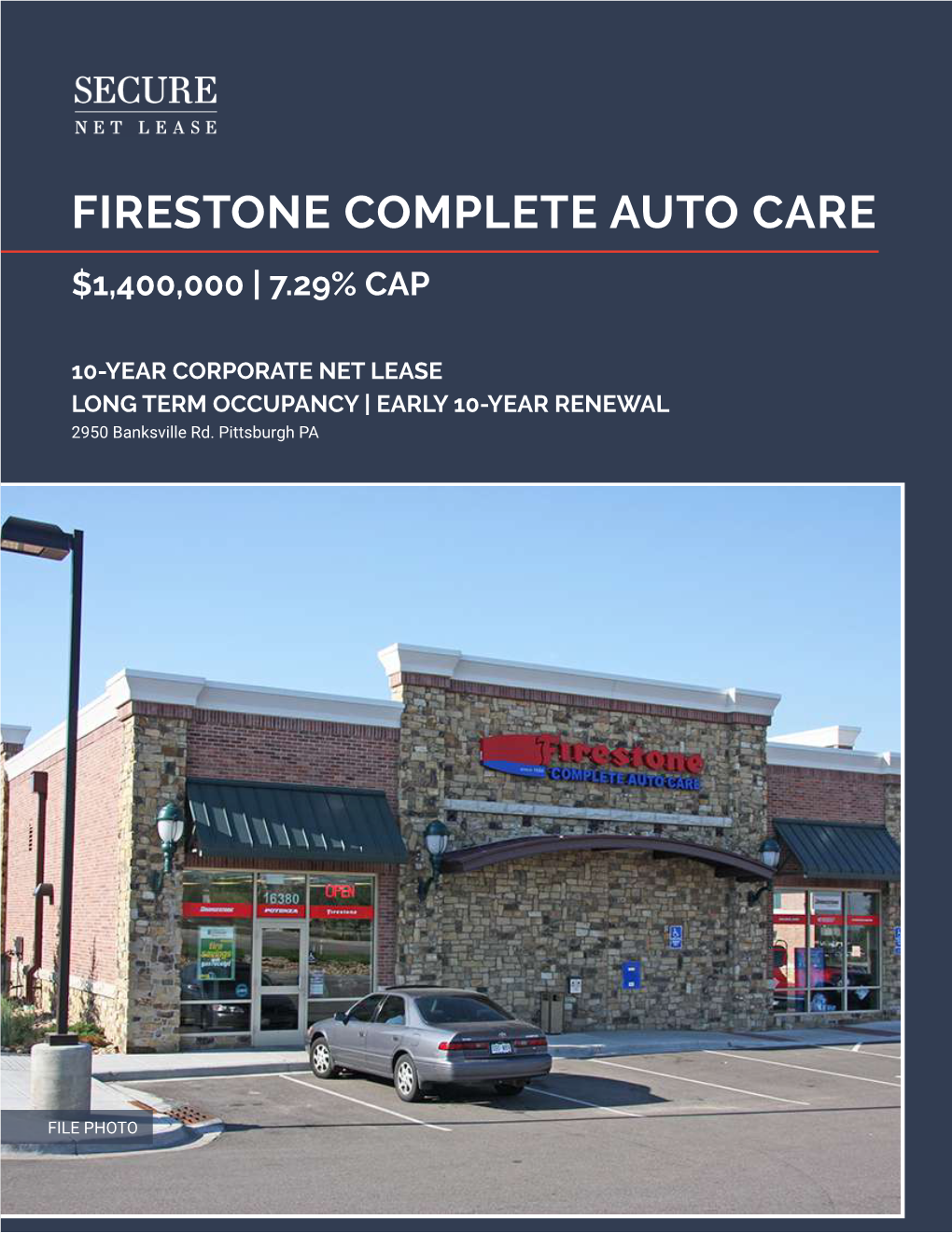 Firestone Complete Auto Care $1,400,000 | 7.29% Cap