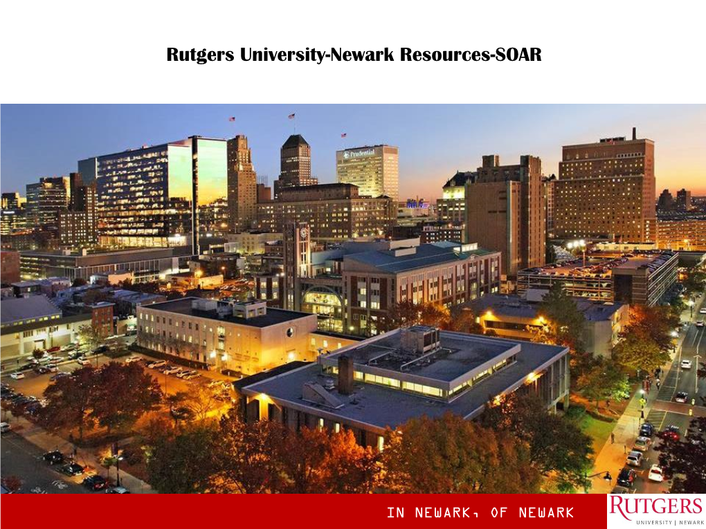 Rutgers University-Newark Resources-SOAR