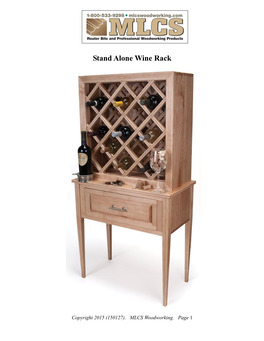 Stand Alone Wine Rack