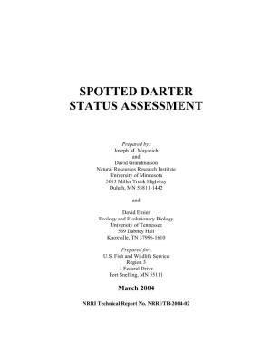 Spotted Darter Status Assessment