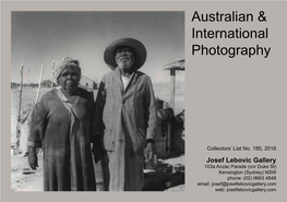 Australian & International Photography