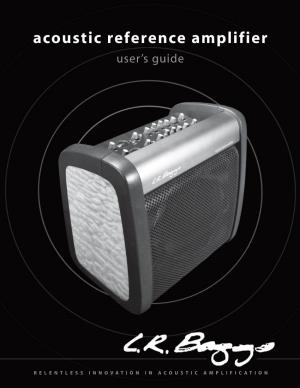 Acoustic Reference Amplifier User’S Guide