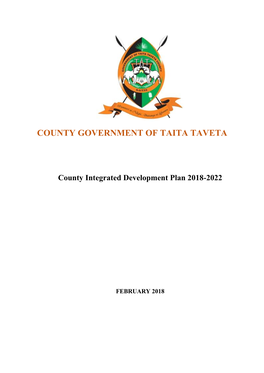 County Integrated Development Plan 2018-2022