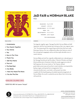 Jad Fair & Norman Blake